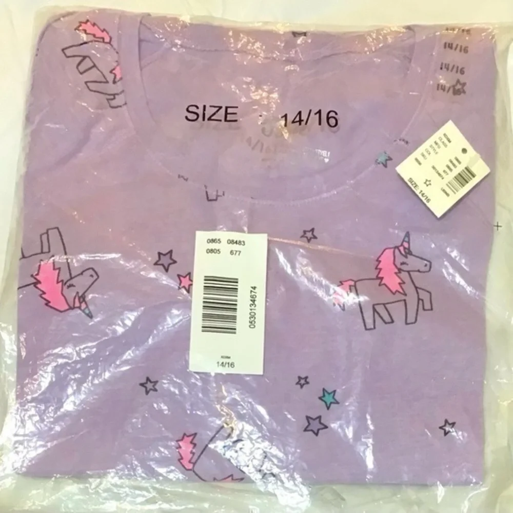 Justice Stars And Unicorns Long Sleeve Shirt
